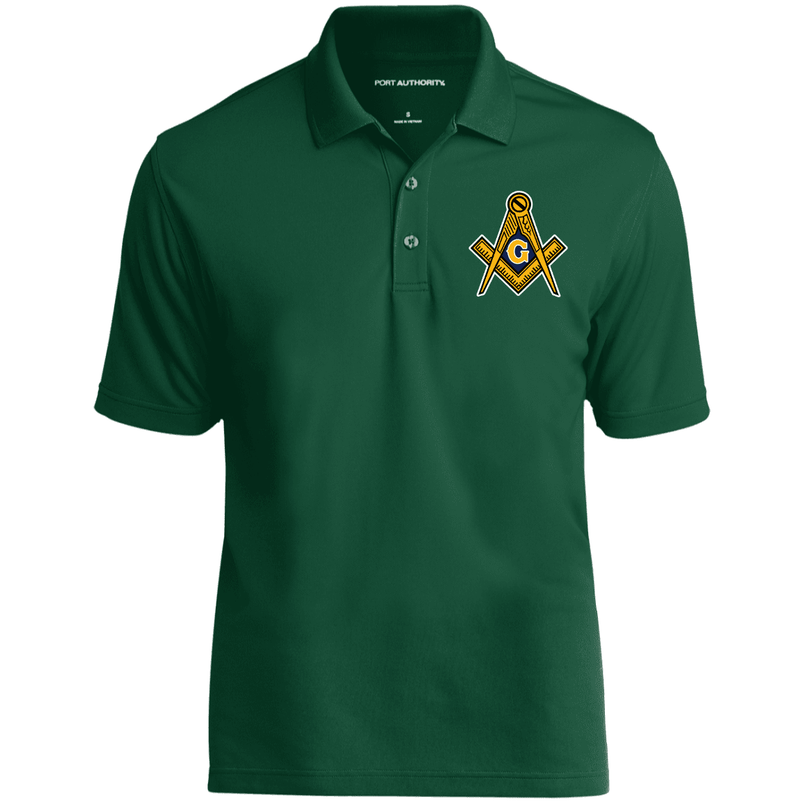 Masonic Freemason Embroidery Masonic Polo Shirt - Image 2