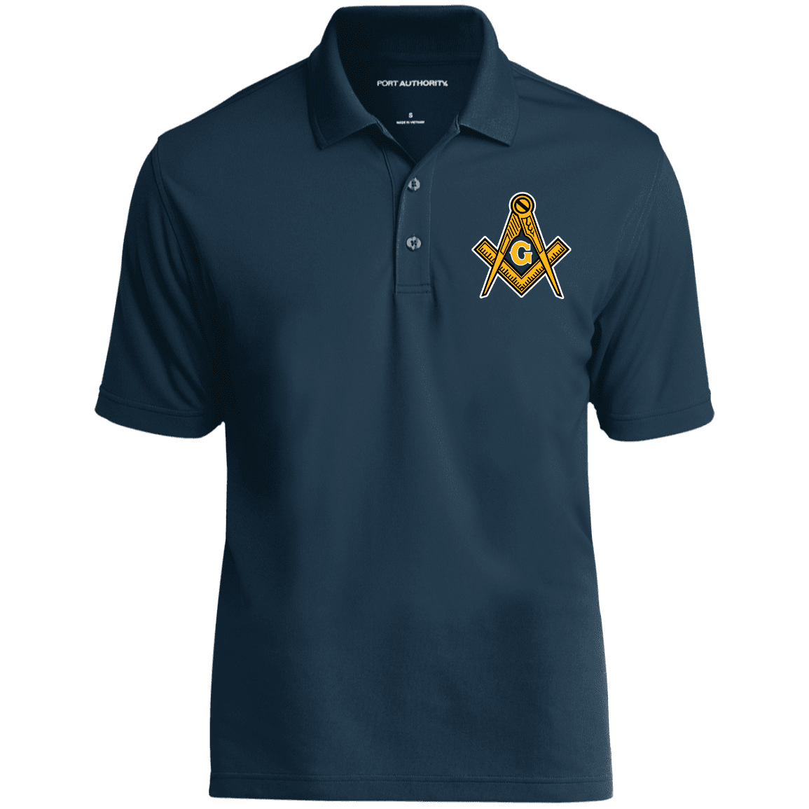 Masonic Freemason Embroidery Masonic Polo Shirt - Image 3