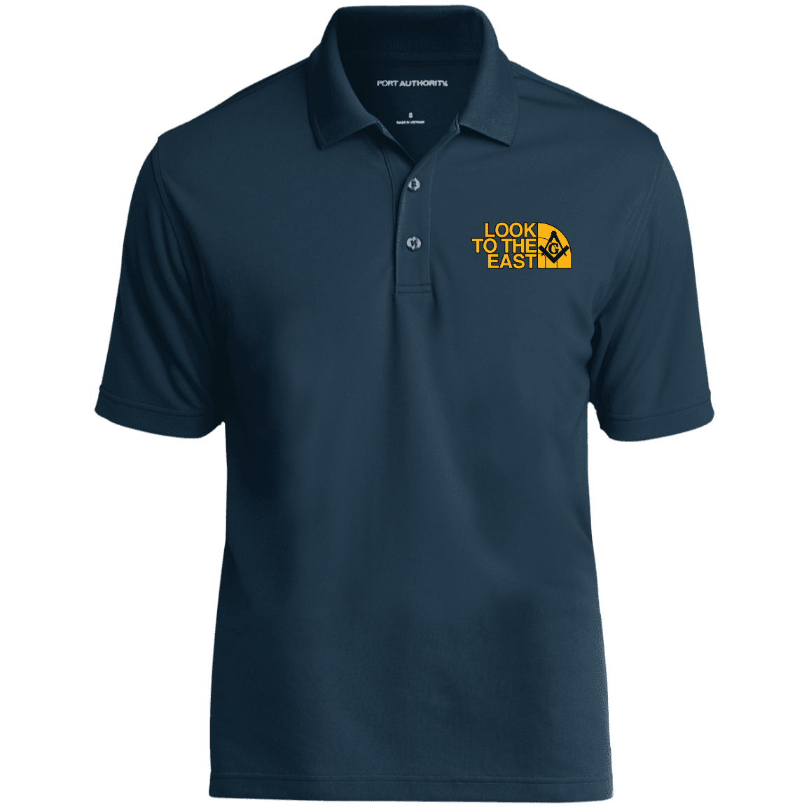 Look To The East Masonic Polo Shirt - Image 3
