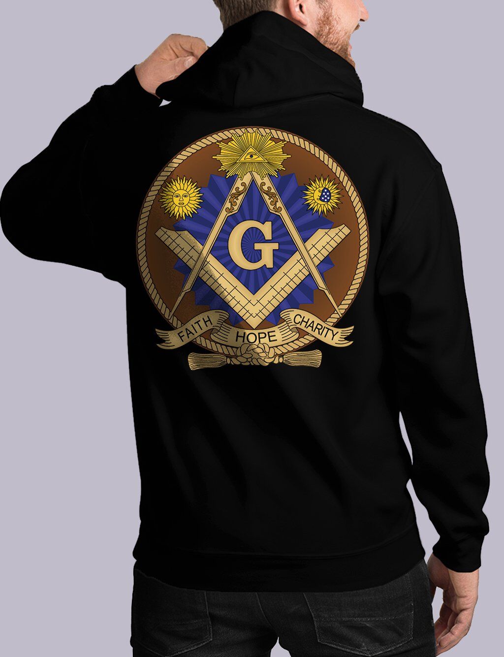 Faith Hope and Charity Masonic Hoodie