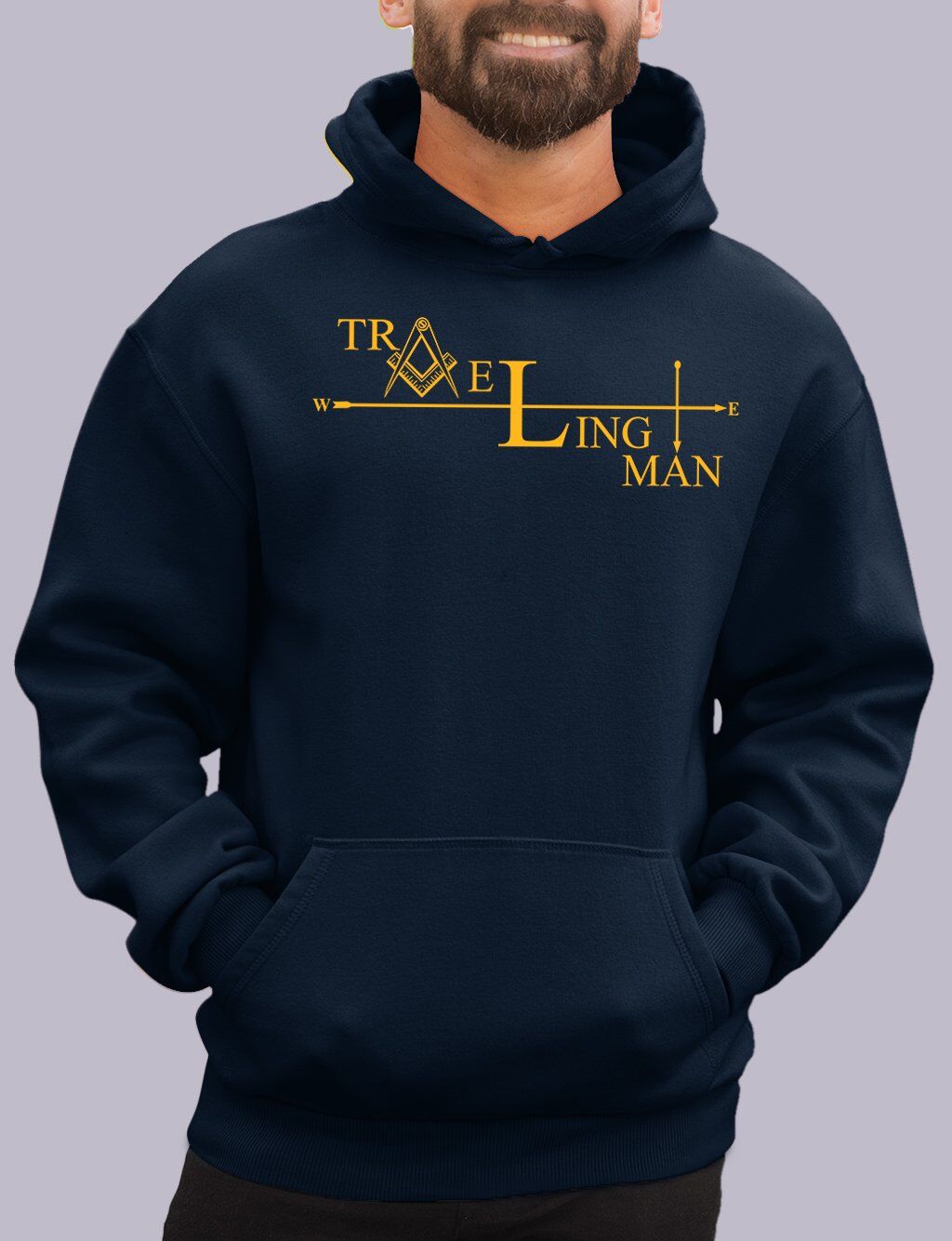 Traveling Man Masonic Hoodie - Image 2