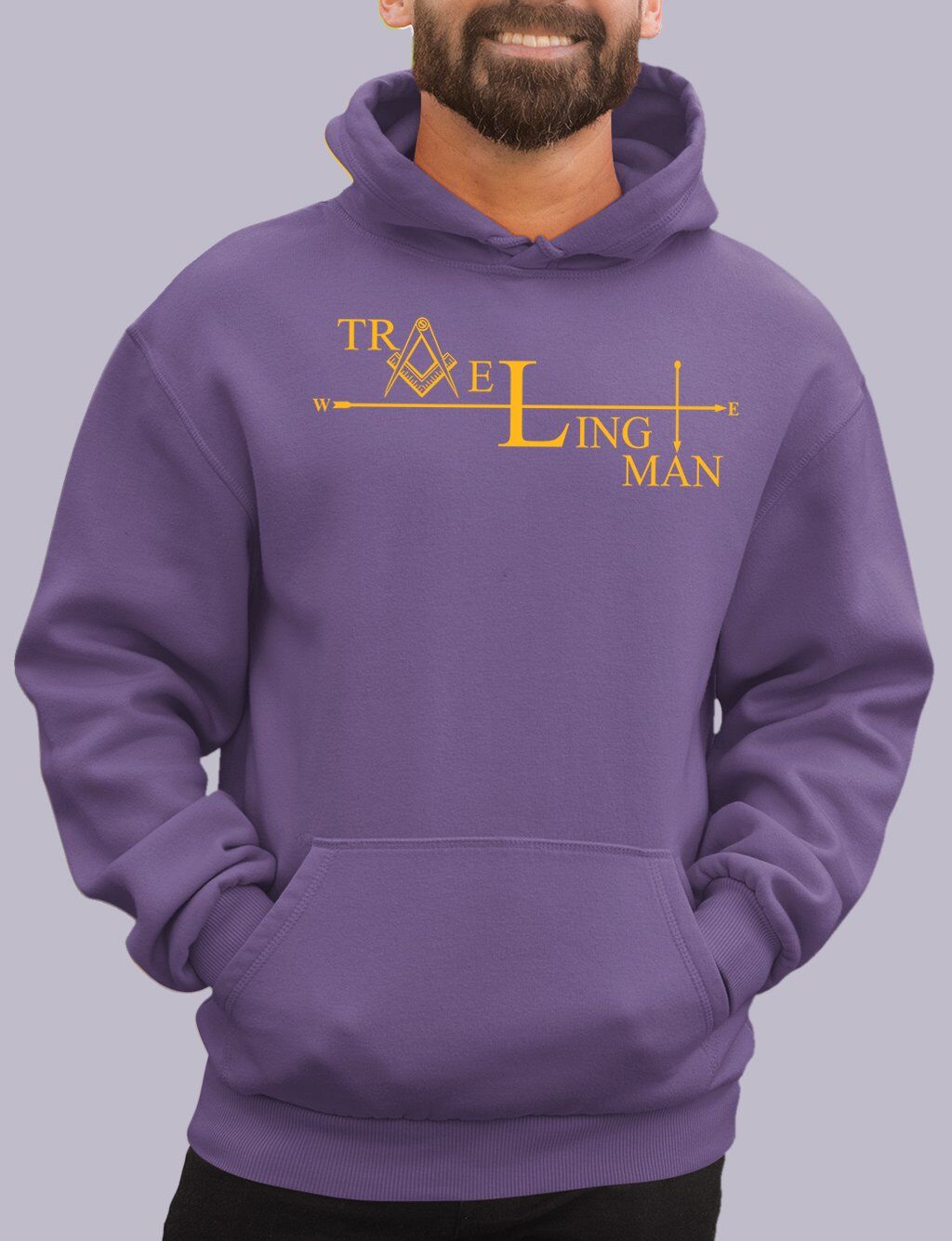Traveling Man Masonic Hoodie - Image 3