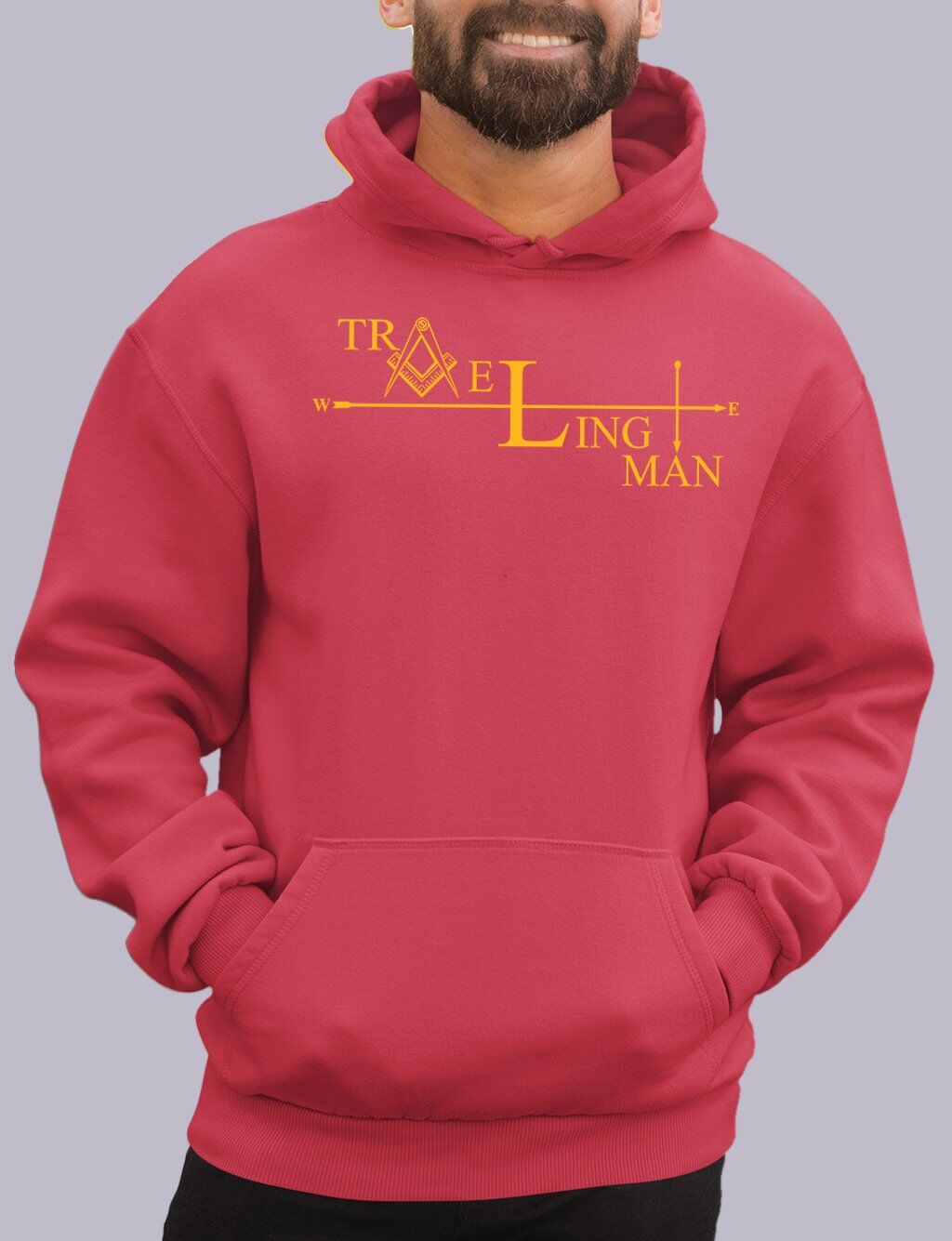 Traveling Man Masonic Hoodie - Image 4