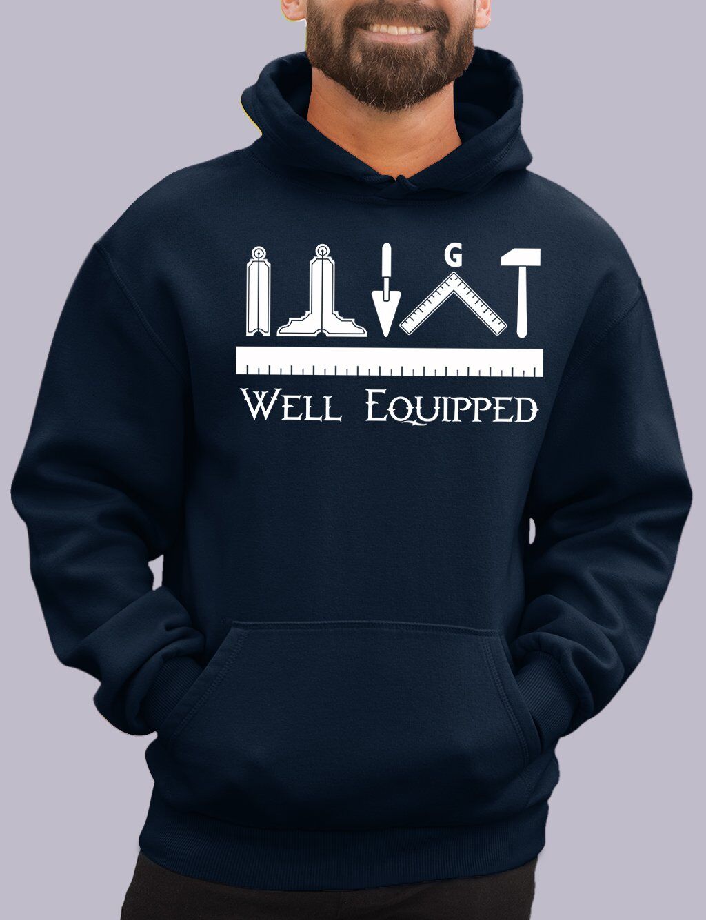 Well Equipped Masonic Hoodie - Image 2