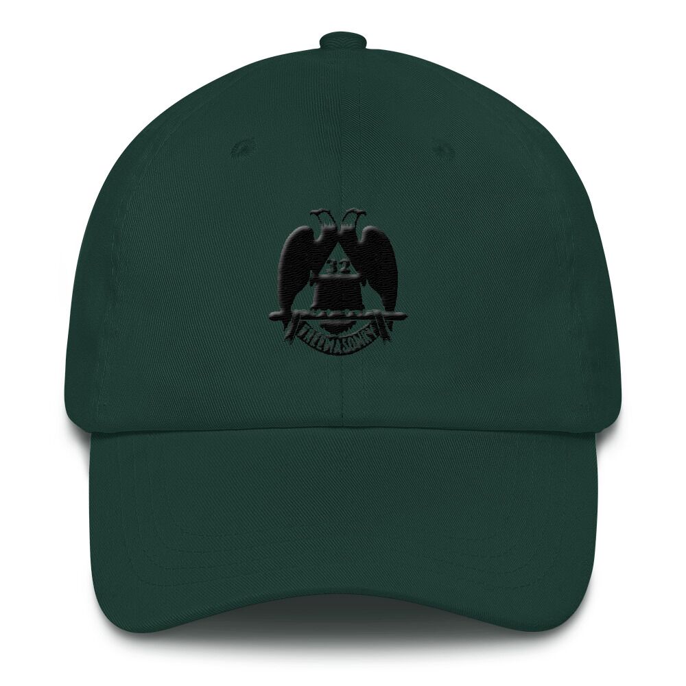 Black 32 Degree Masonic Hat - Image 2