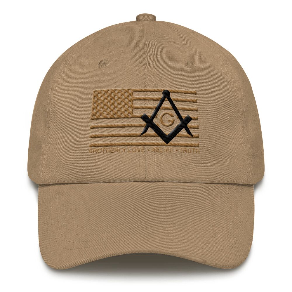 Old Gold Brotherly Love Masonic Hat - Image 2