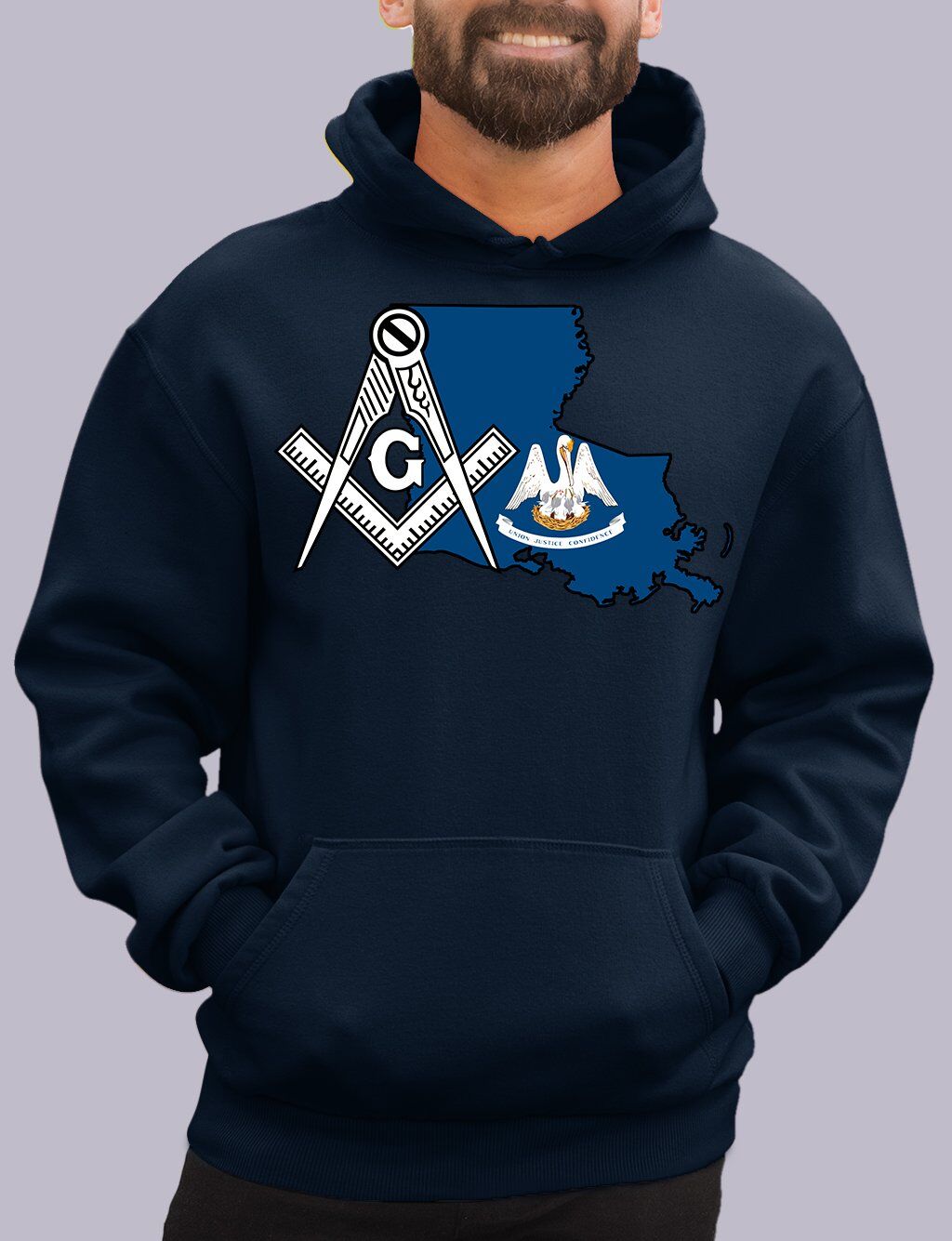 Louisiana Masonic Hoodie - Image 2