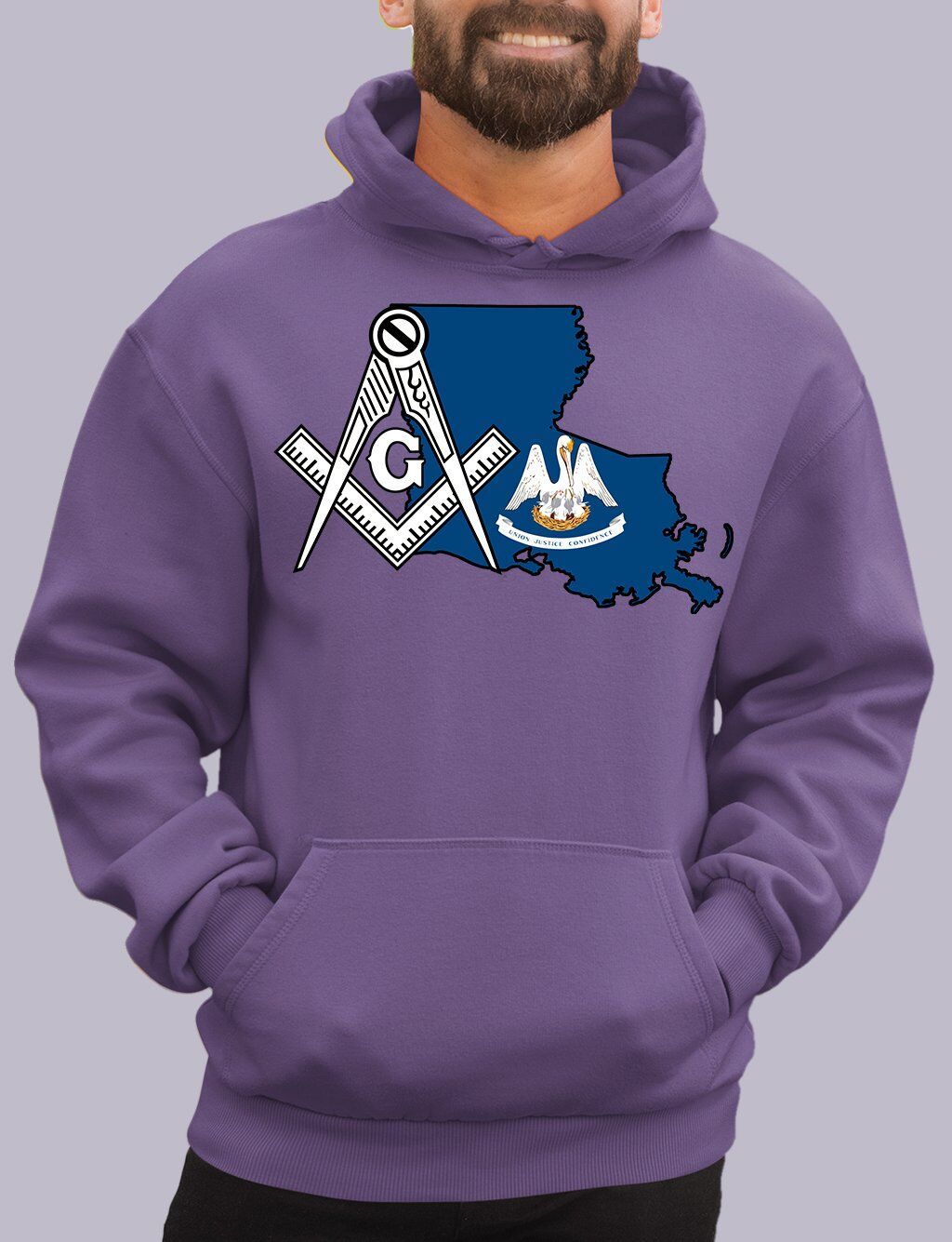 Louisiana Masonic Hoodie - Image 3