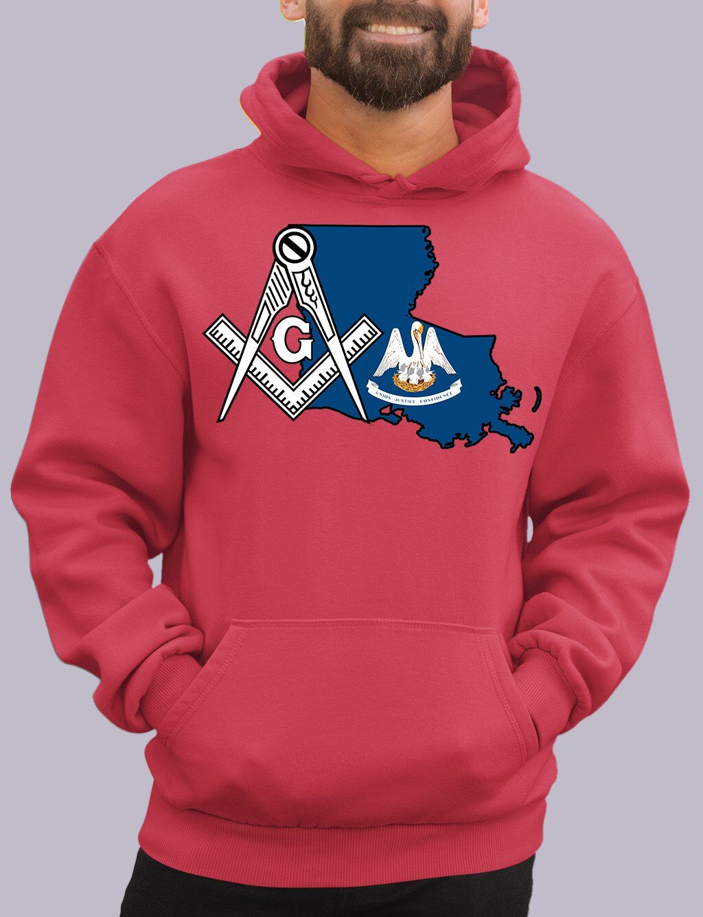 Louisiana Masonic Hoodie - Image 4