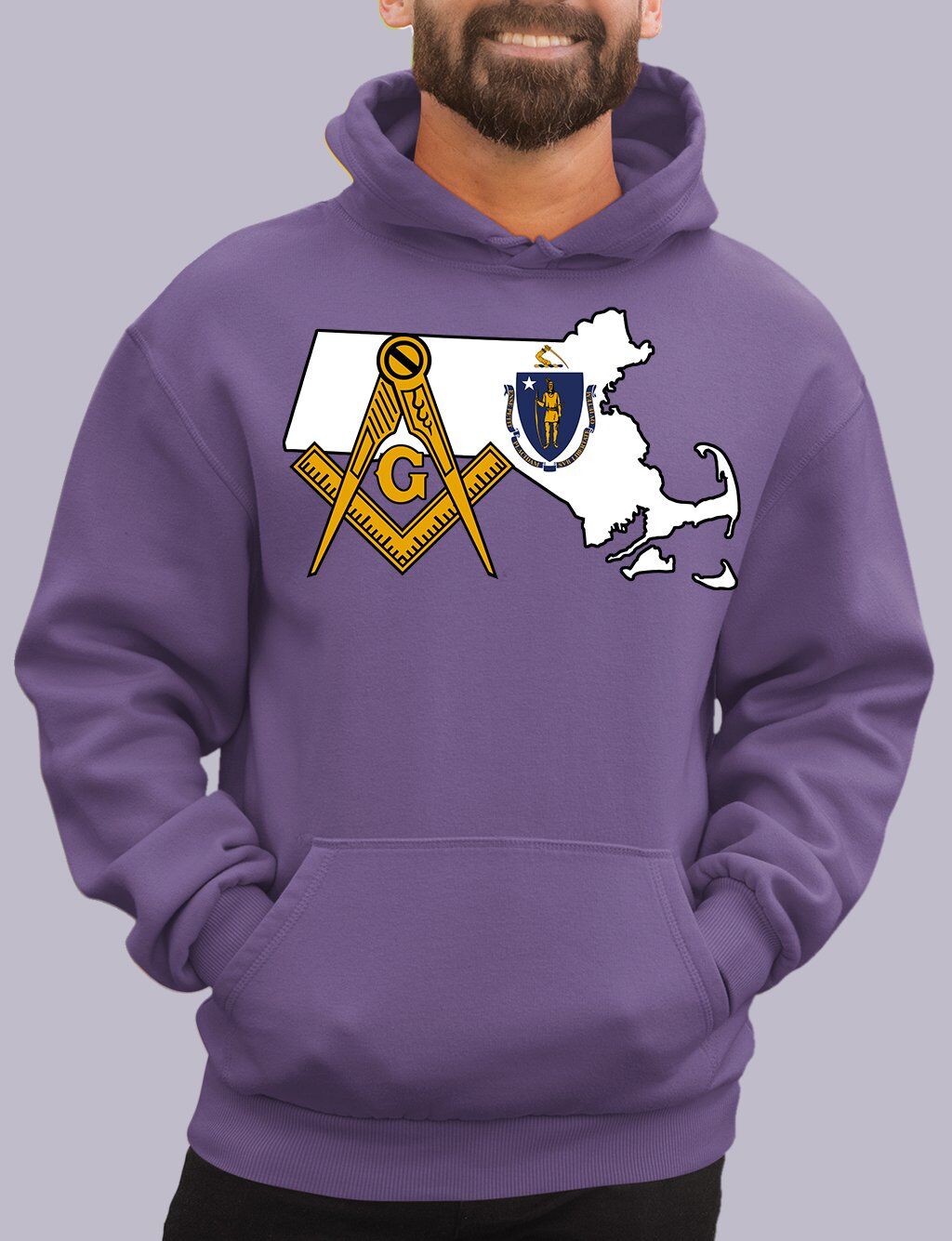 Massachusetts Masonic Hoodie - Image 3