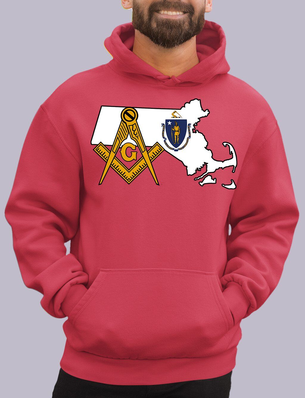 Massachusetts Masonic Hoodie - Image 4