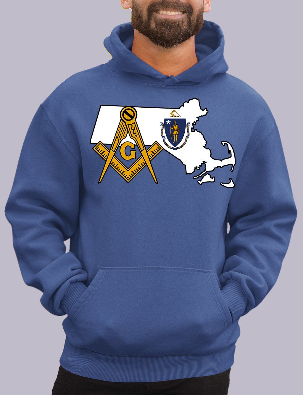 Massachusetts Masonic Hoodie - Image 5