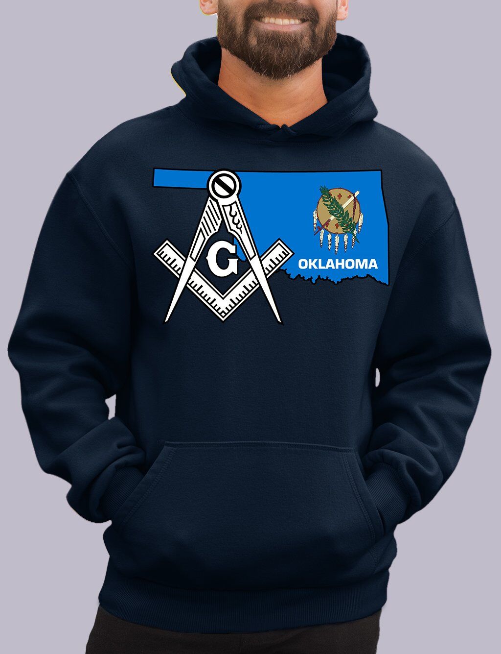 Oklahoma Masonic Hoodie - Image 2