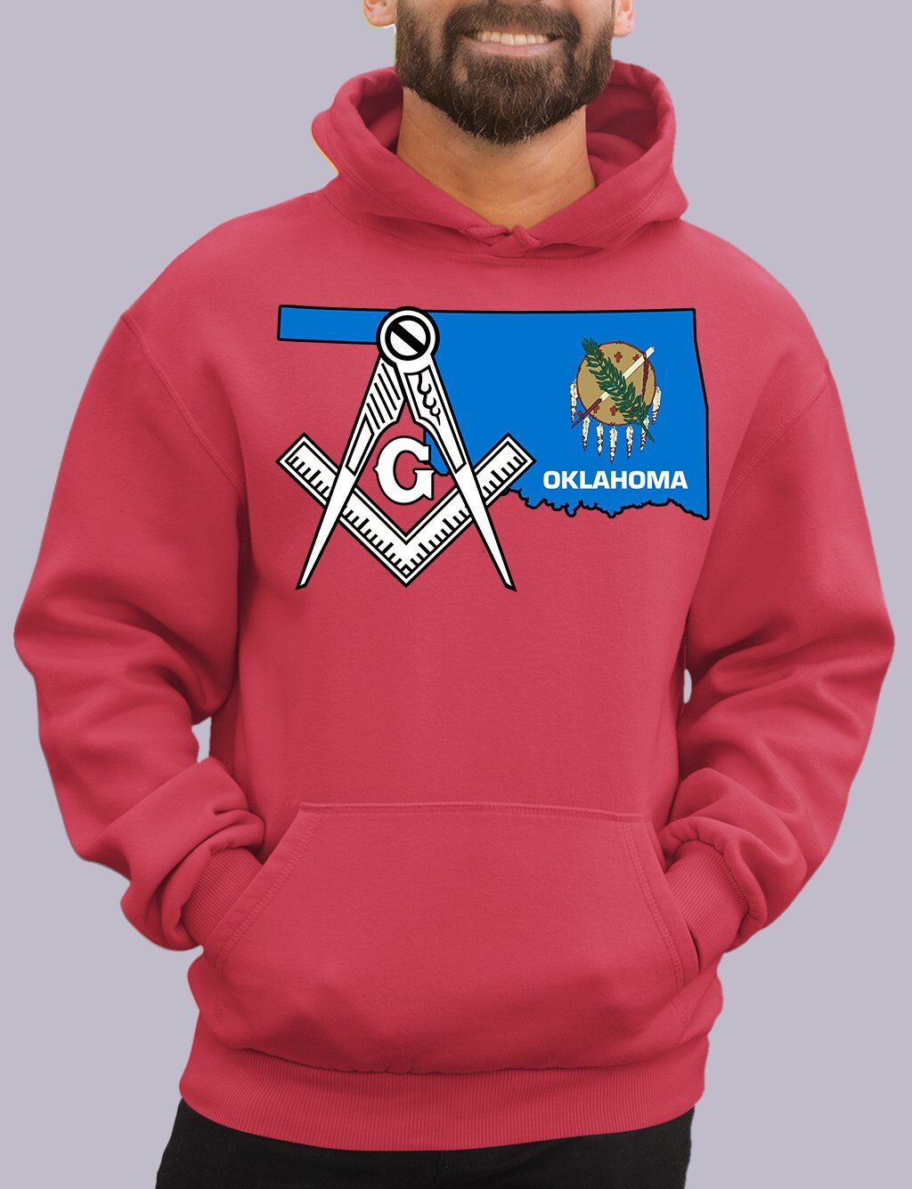 Oklahoma Masonic Hoodie - Image 4