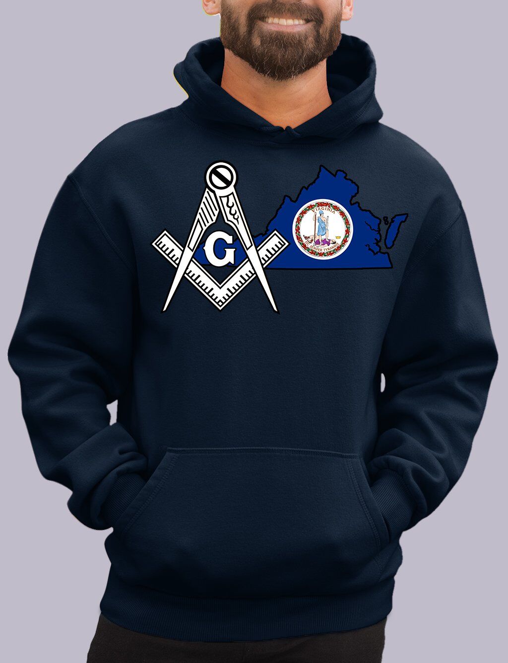 Virginia Masonic Hoodie - Image 2