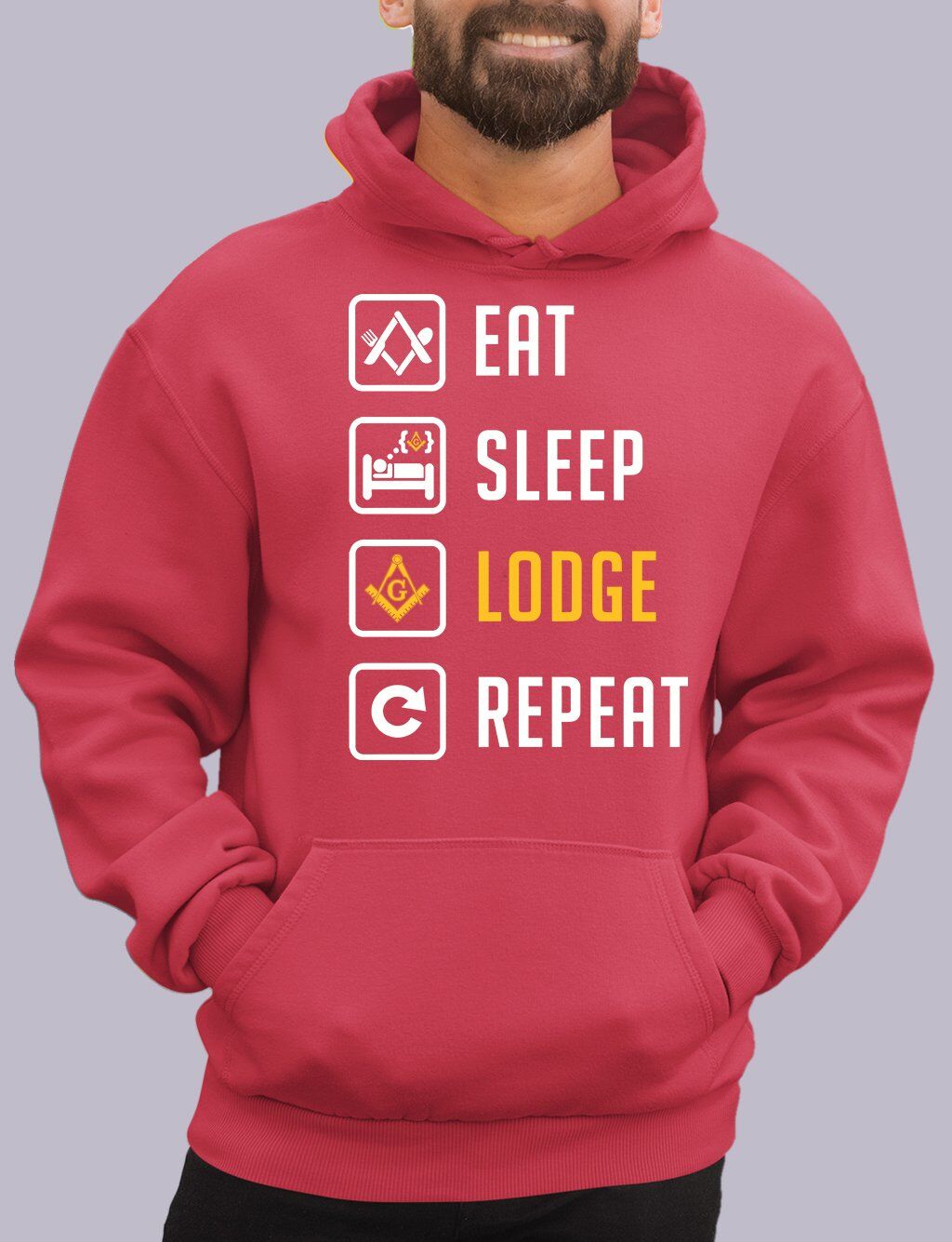 Eat Sleep Lodge Repeat Masonic Hoodie - Image 4