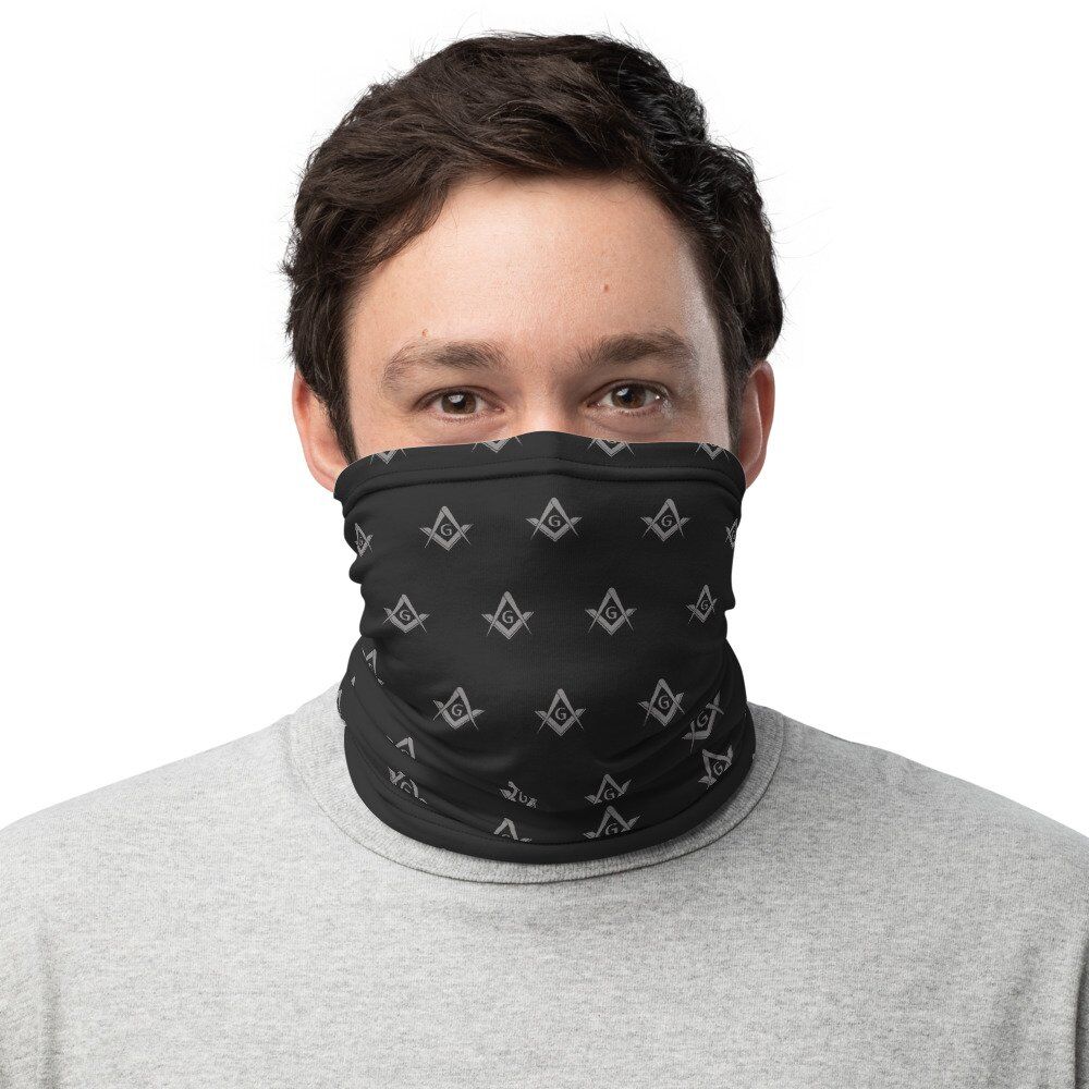Freemason Symbol Pattern Neck Gaiter
