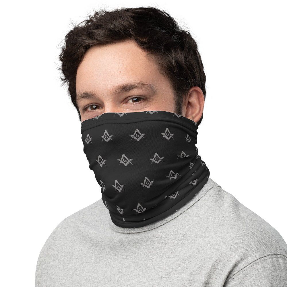 Freemason Symbol Pattern Neck Gaiter - Image 3