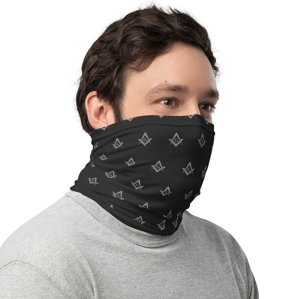 Freemason Symbol Pattern Neck Gaiter - Image 2
