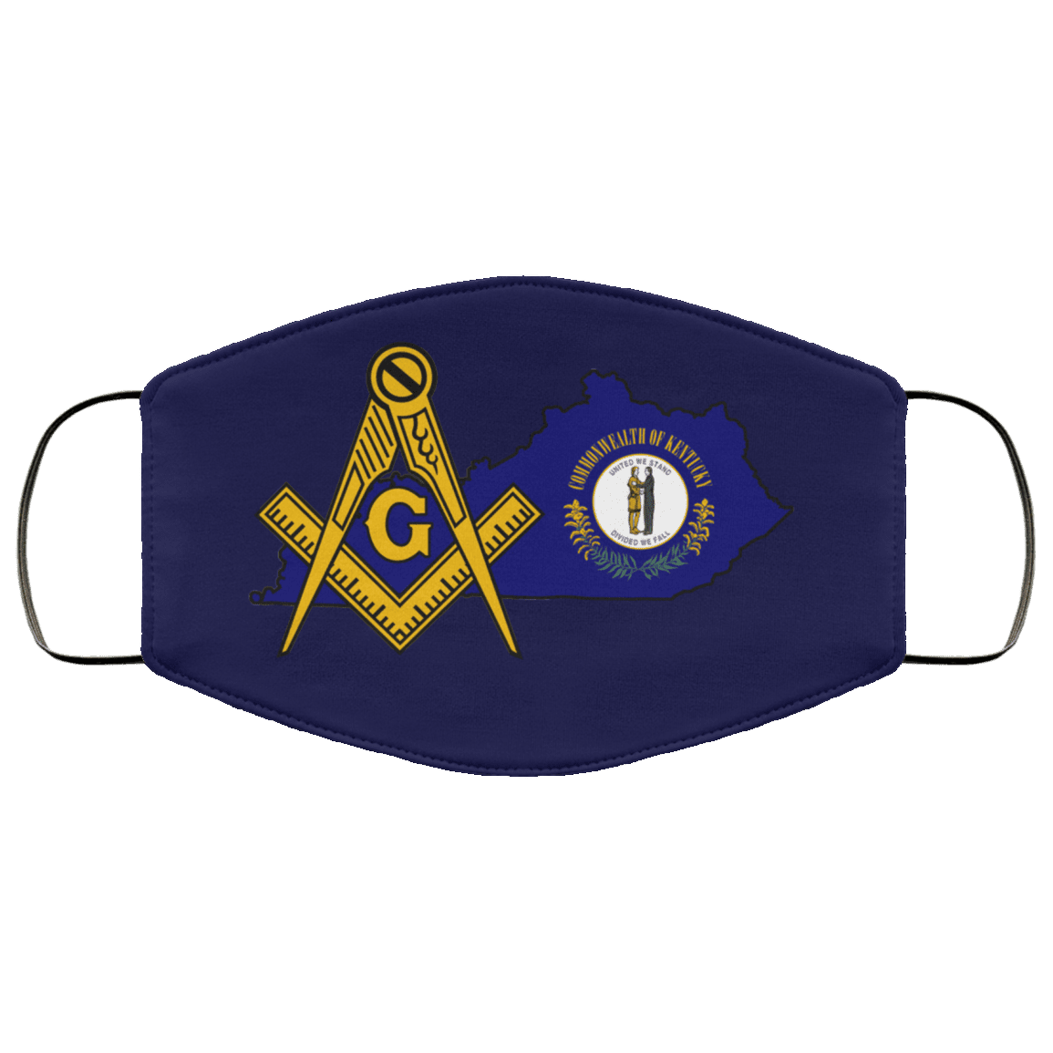 Kentucky Masonic Face Mask - Image 2
