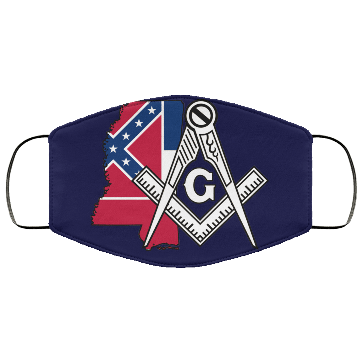 Mississippi Masonic Face Mask - Image 2
