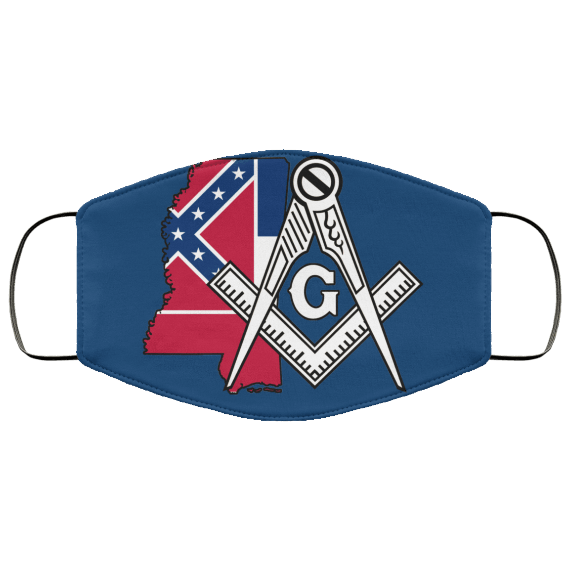 Mississippi Masonic Face Mask - Image 4