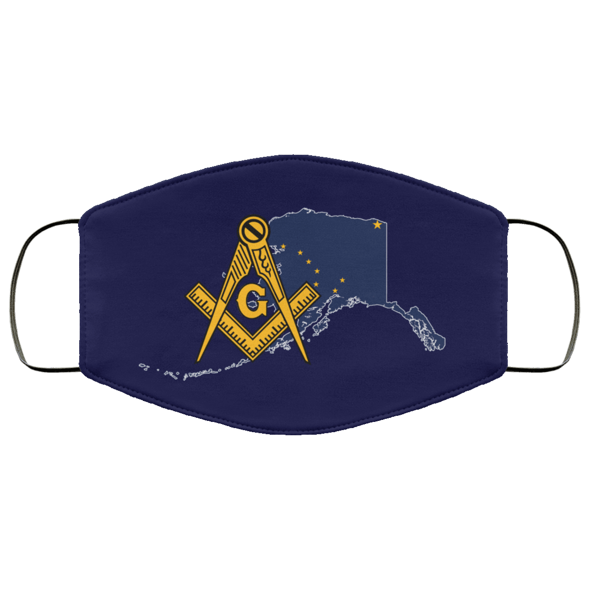 Alaska Masonic Face Mask - Image 2