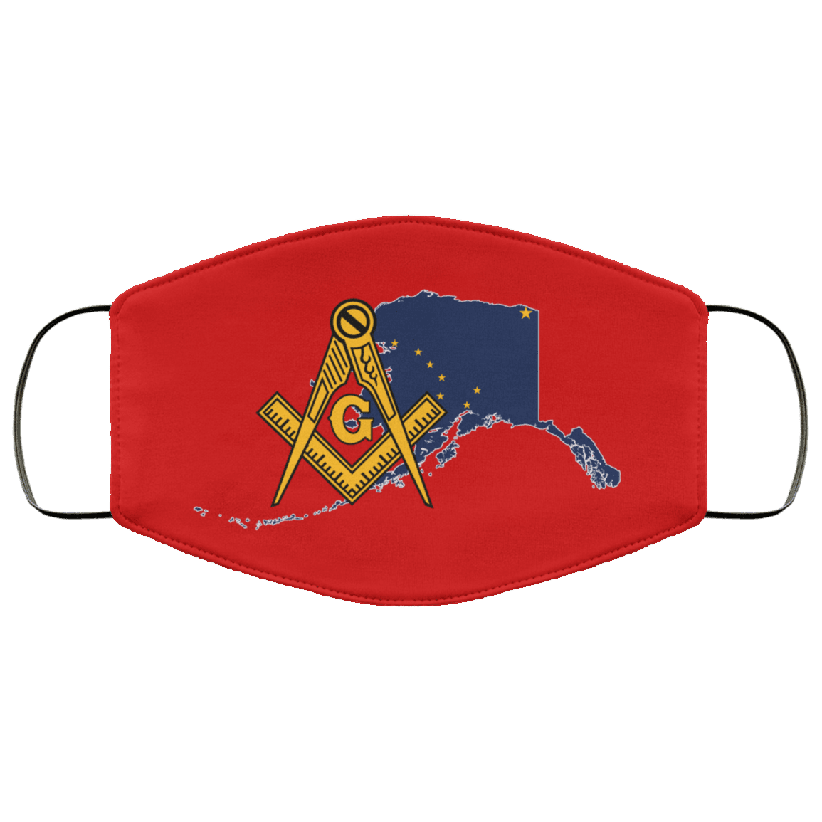 Alaska Masonic Face Mask - Image 3