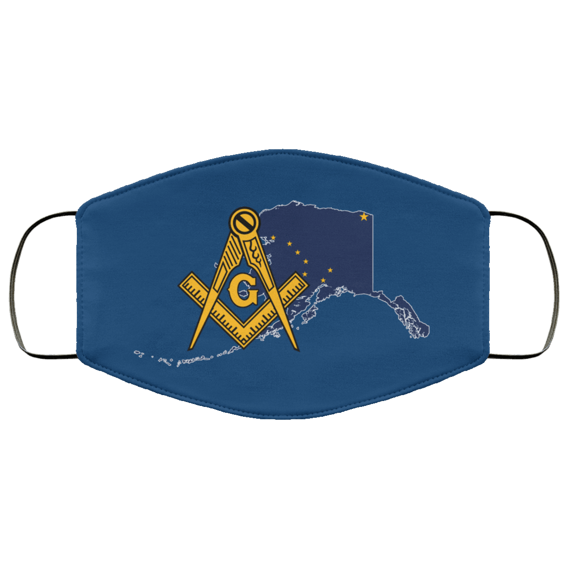 Alaska Masonic Face Mask - Image 4