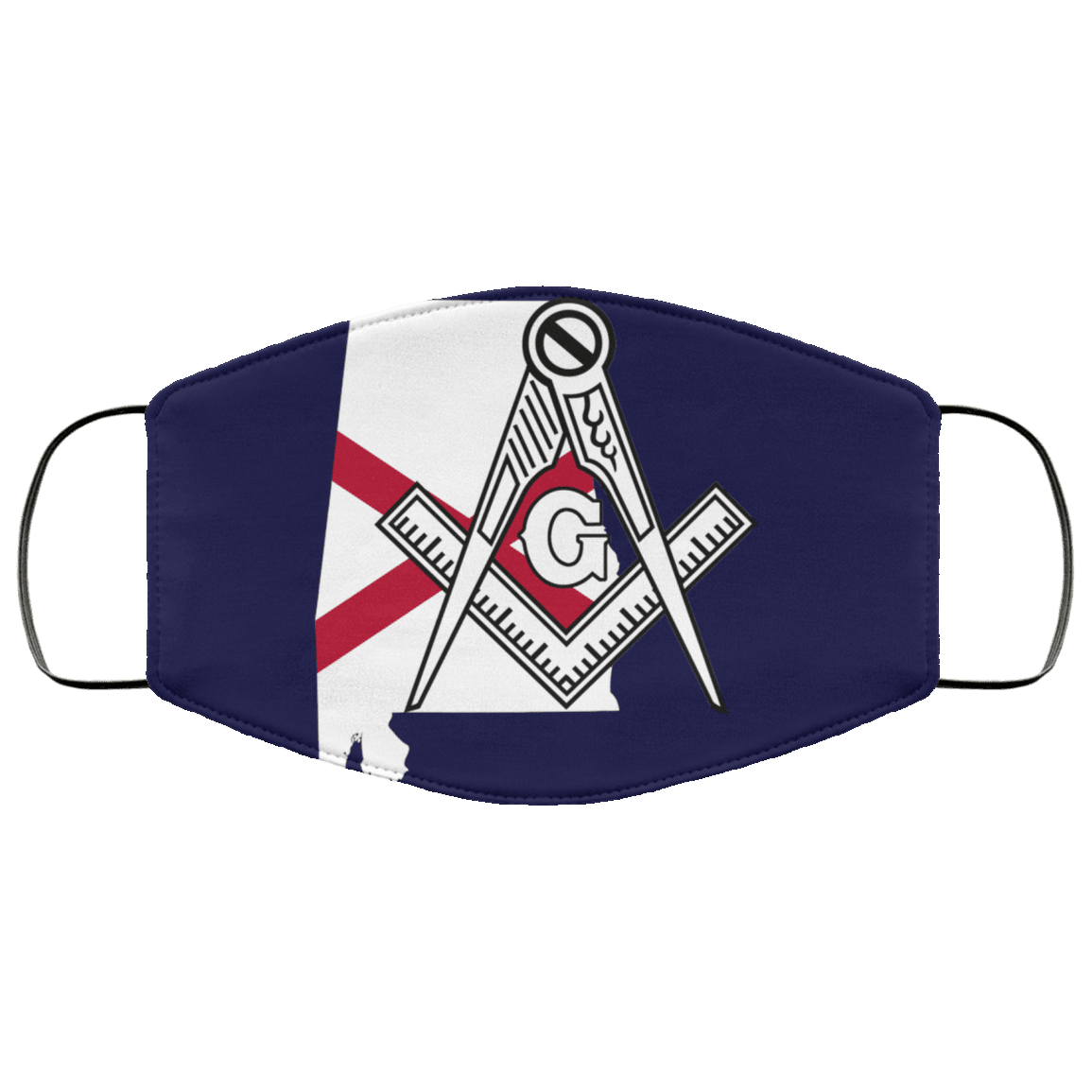 Alabama Masonic Face Mask - Image 2