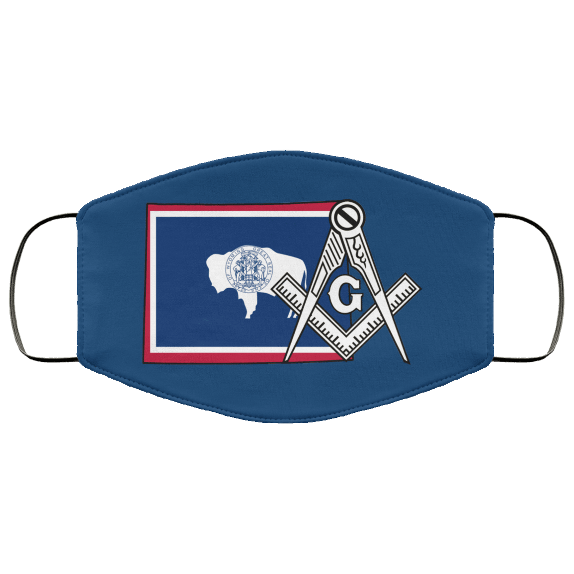 Wyoming Masonic Face Mask - Image 4