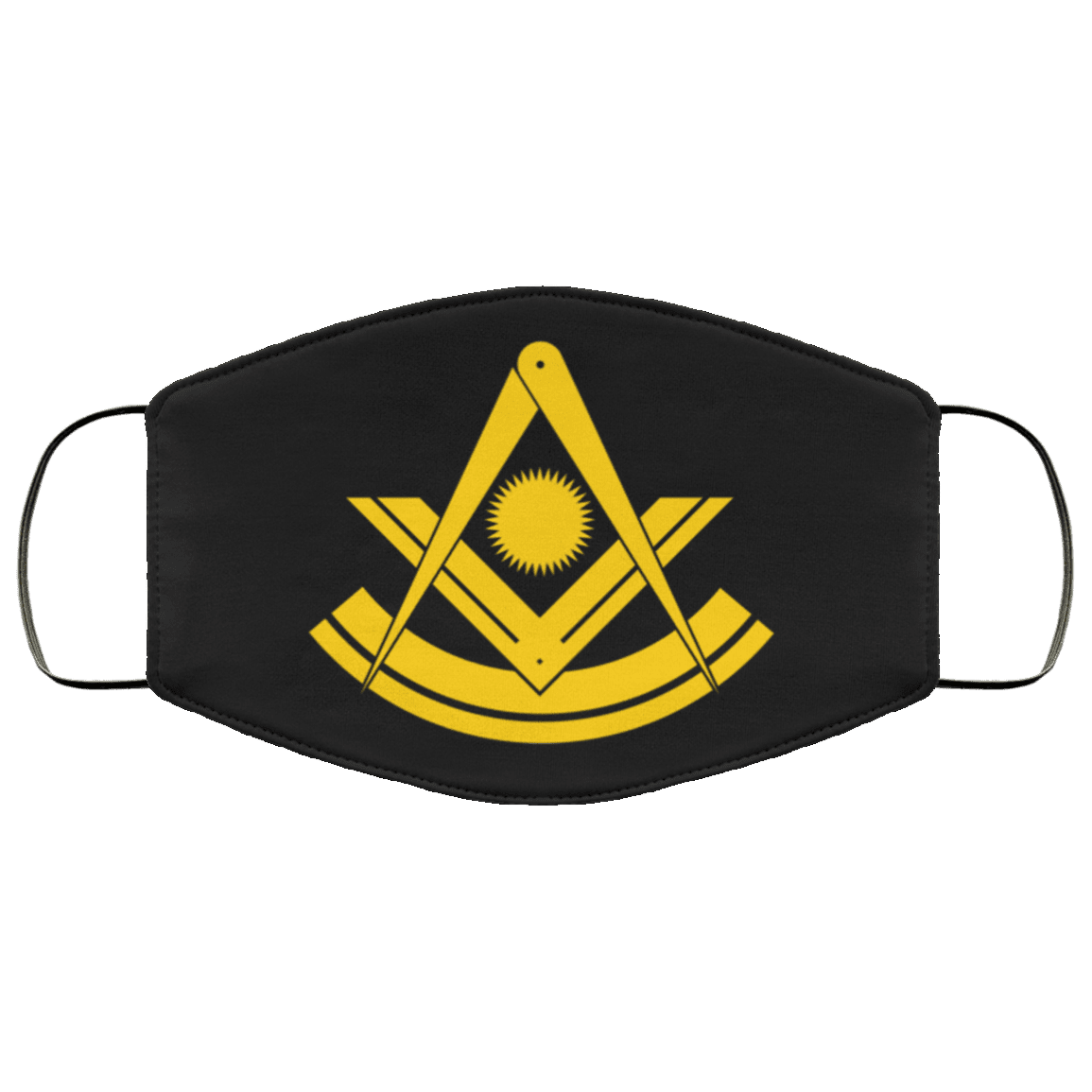 Past Master Freemason Masonic Face Mask - Image 2