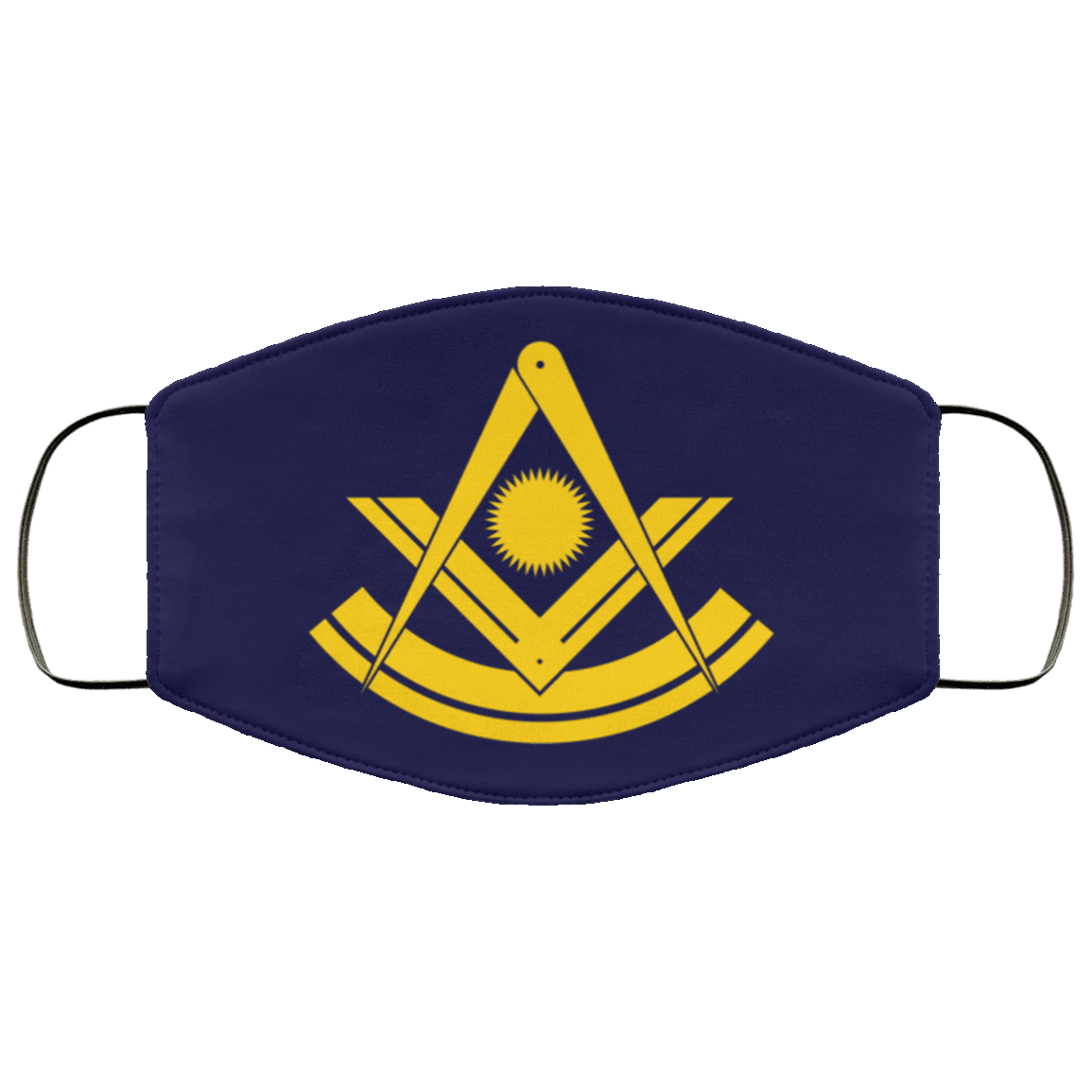 Past Master Freemason Masonic Face Mask - Image 4
