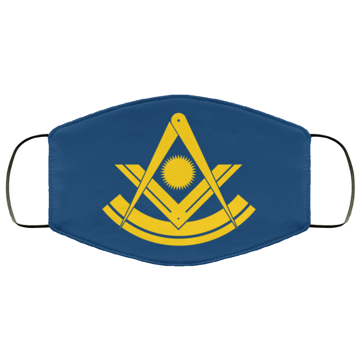 Past Master Freemason Masonic Face Mask - Image 7