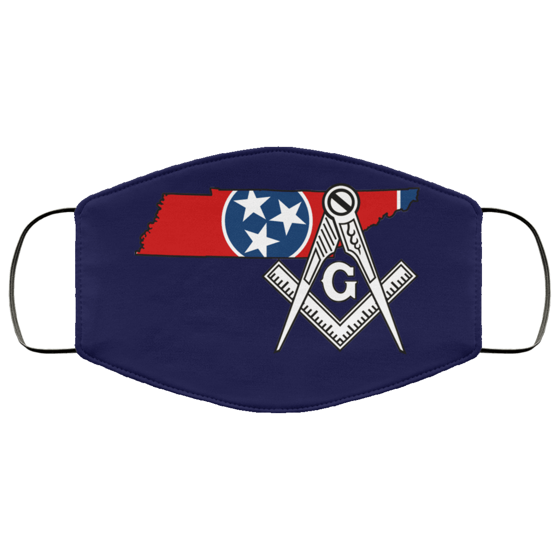Tennessee Masonic Face Mask - Image 2