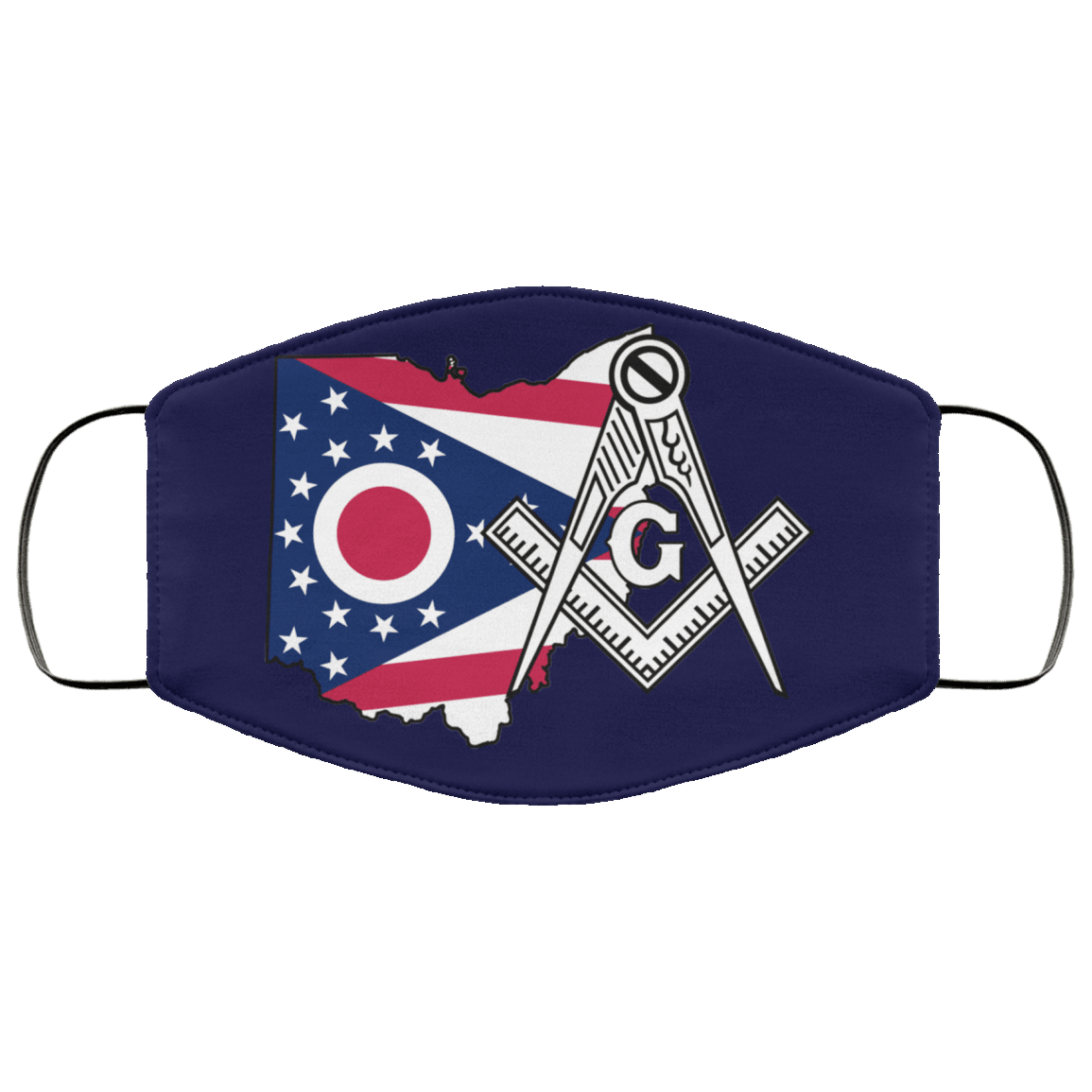Ohio Masonic Face Mask - Image 2