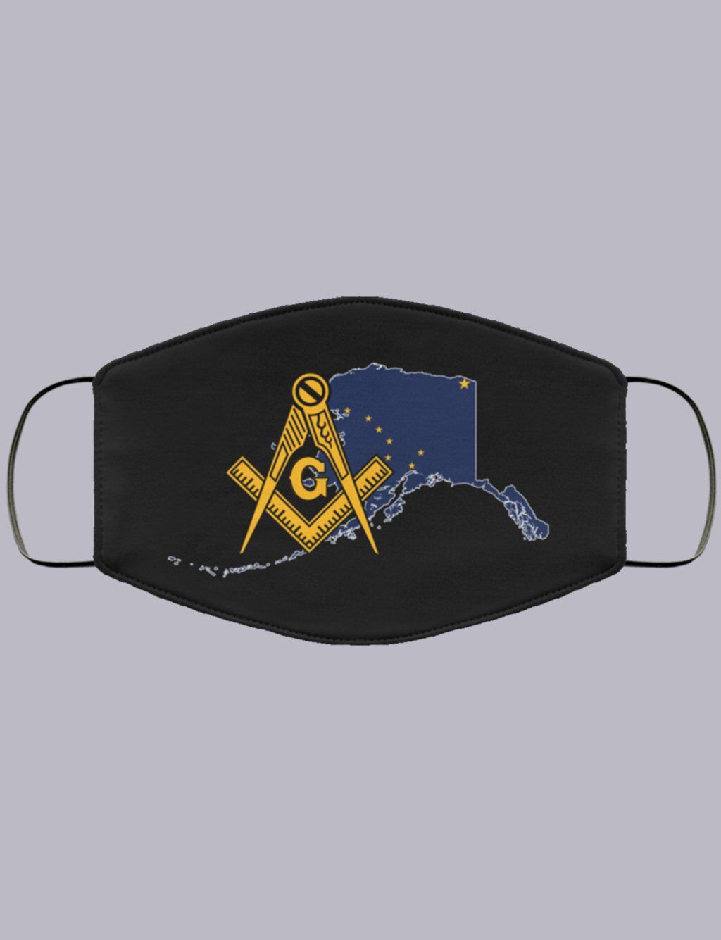 Alaska Masonic Face Mask