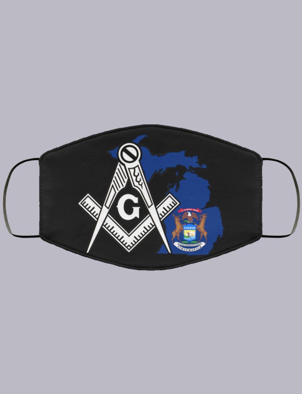 Michigan Masonic Face Mask