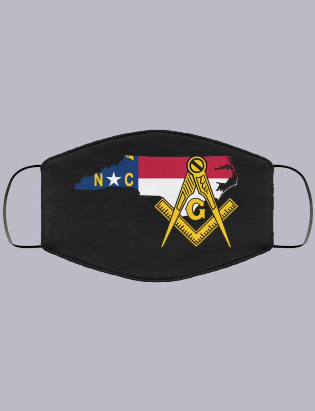 North Carolina Masonic Face Mask