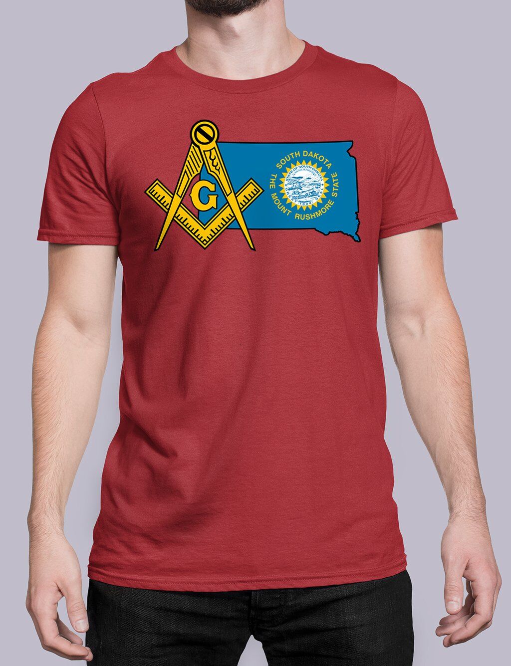 South Dakota Masonic Tee - Image 4