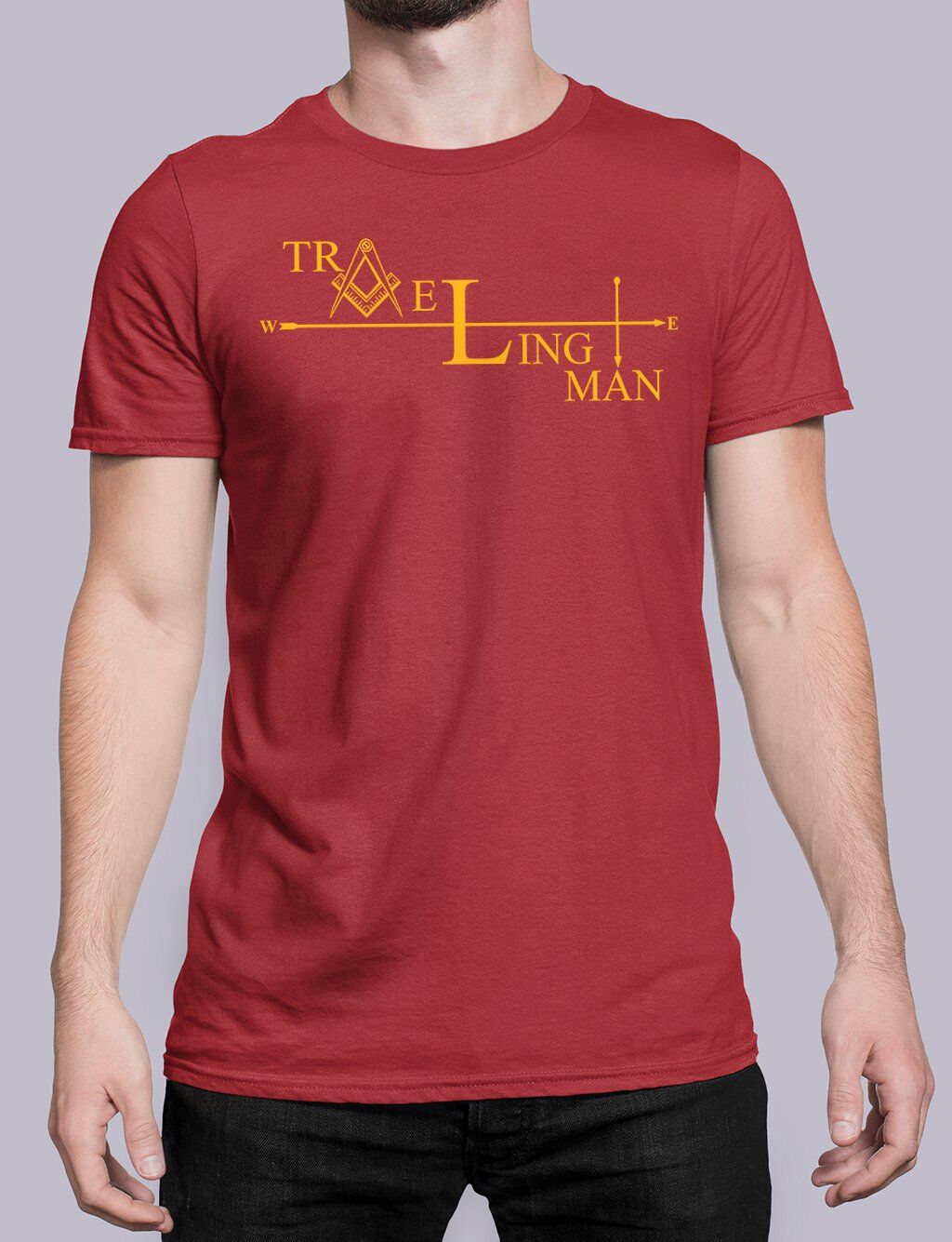 Traveling Man Masonic T-shirt - Image 4