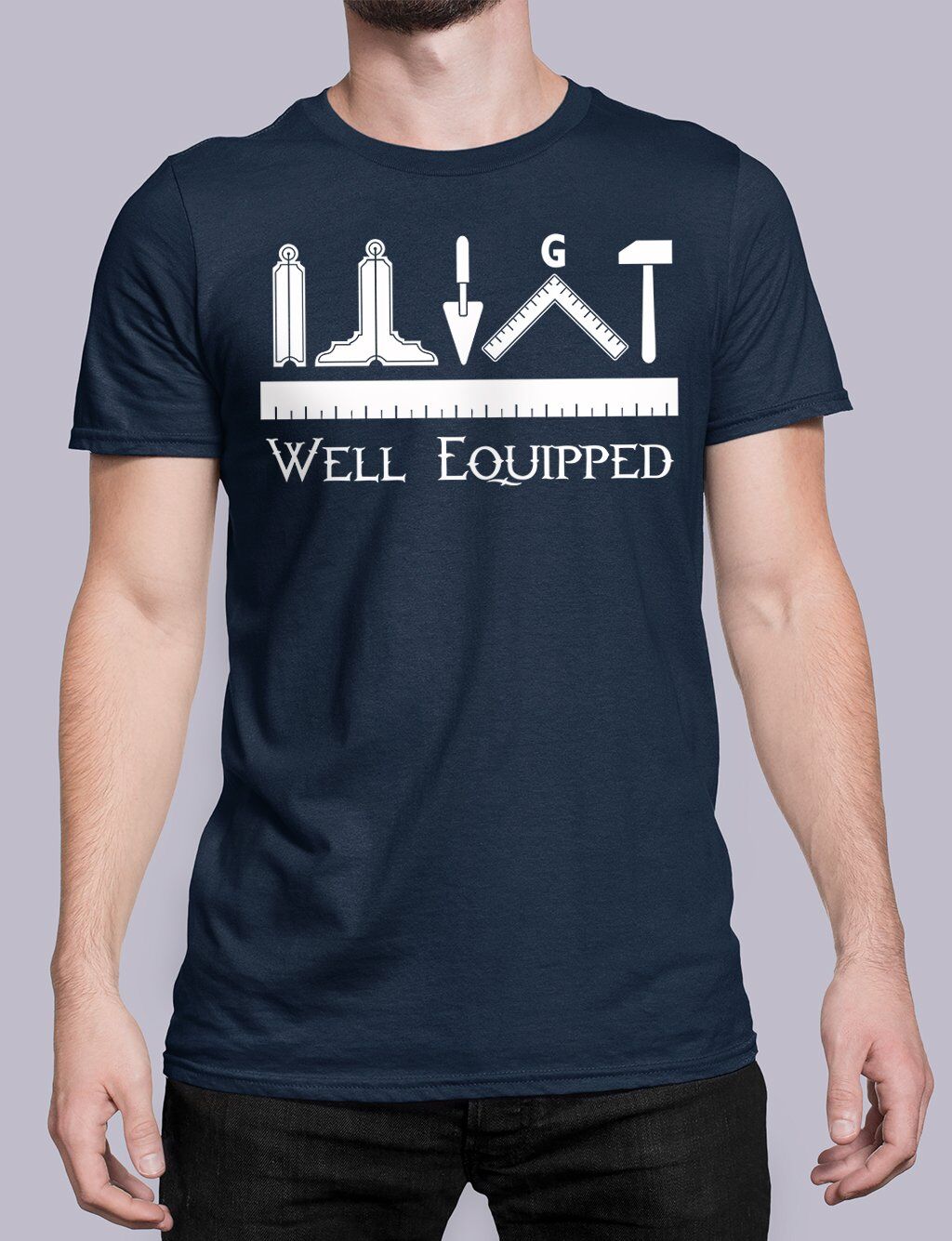 Well Equipped Masonic T-shirt - Image 2