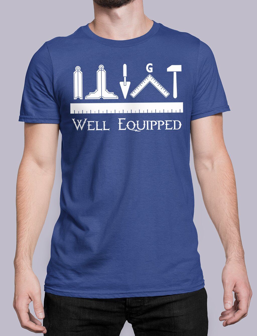 Well Equipped Masonic T-shirt - Image 5
