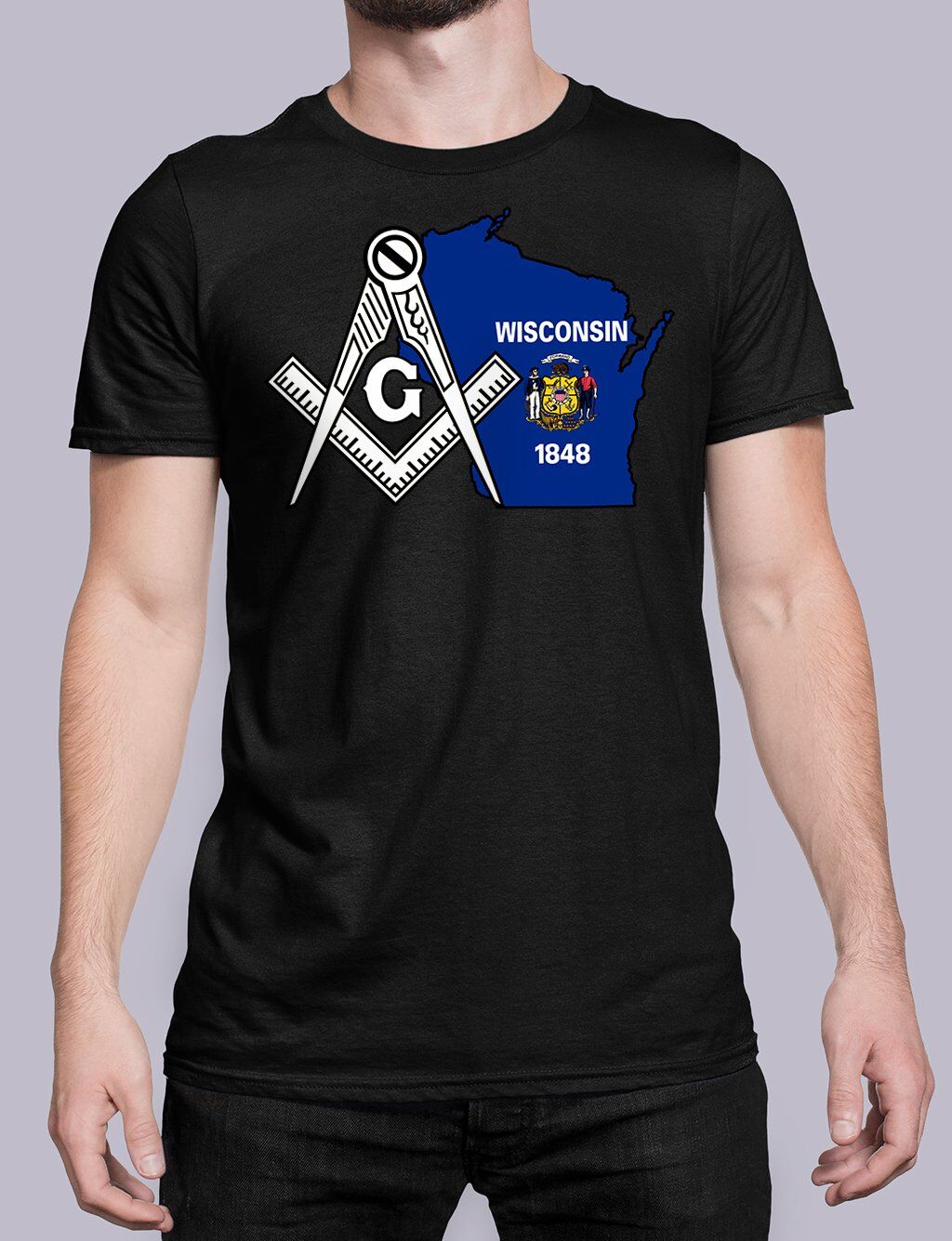Wisconsin Masonic Tee