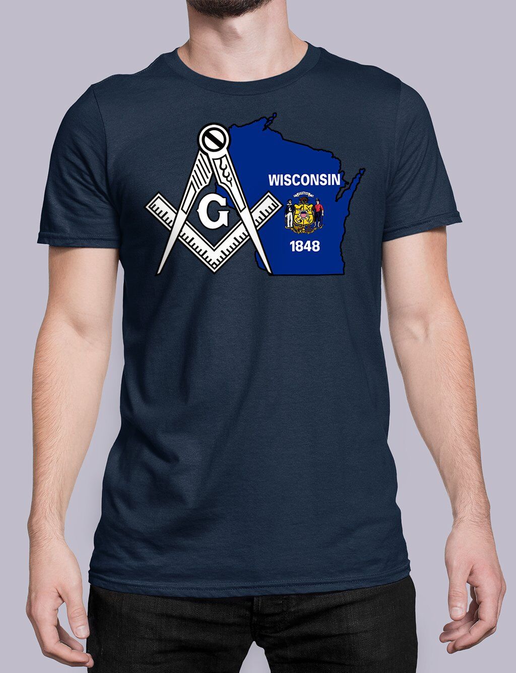 Wisconsin Masonic Tee - Image 2