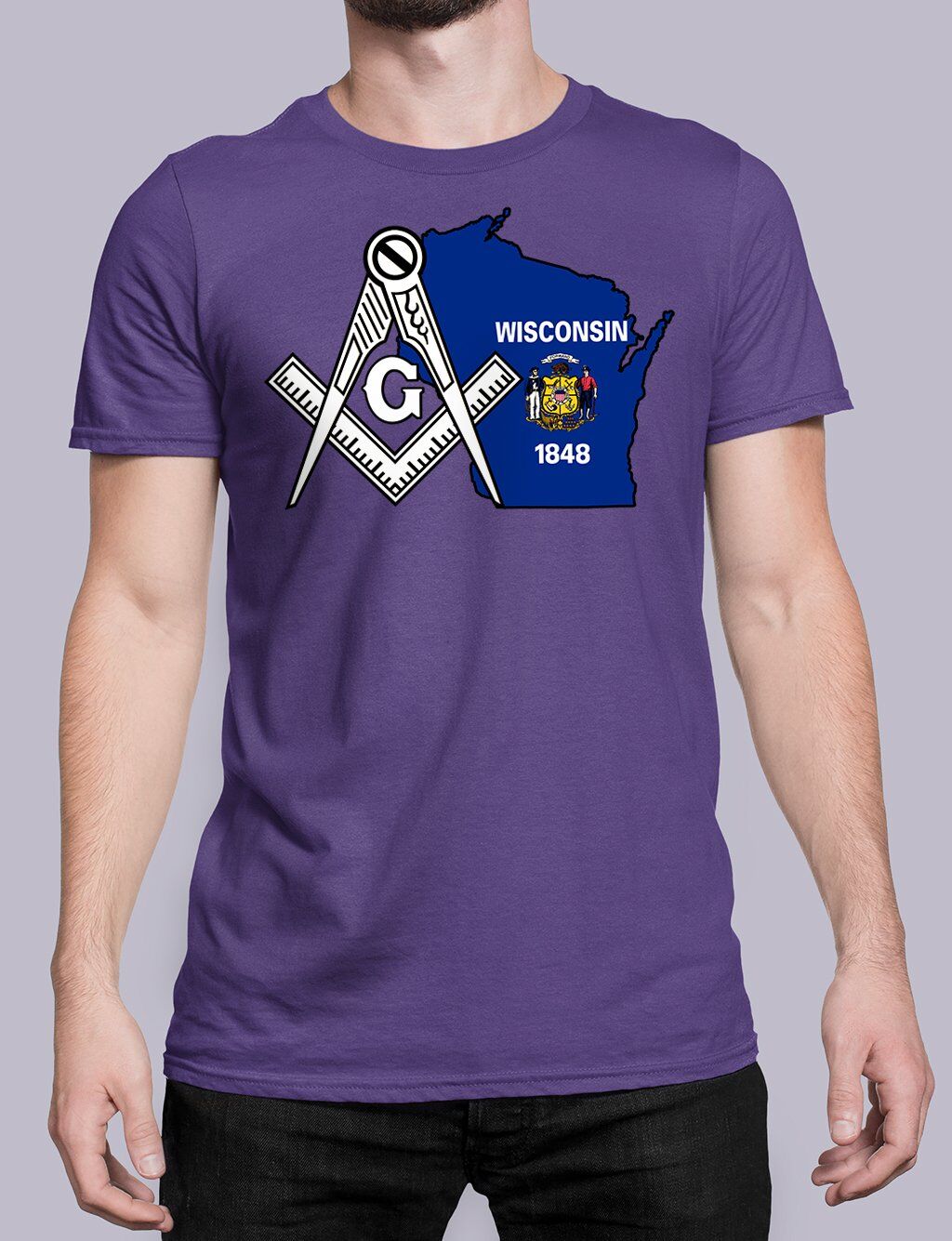 Wisconsin Masonic Tee - Image 5