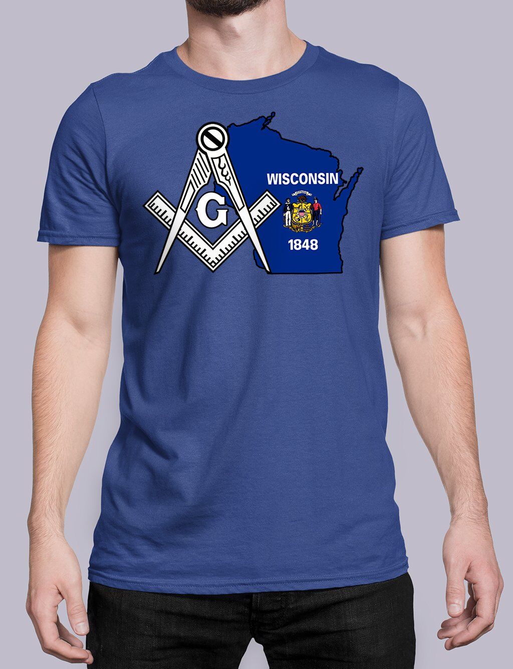 Wisconsin Masonic Tee - Image 3
