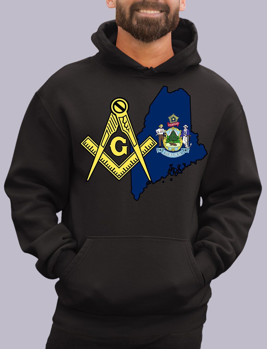 Maine Masonic Hoodie