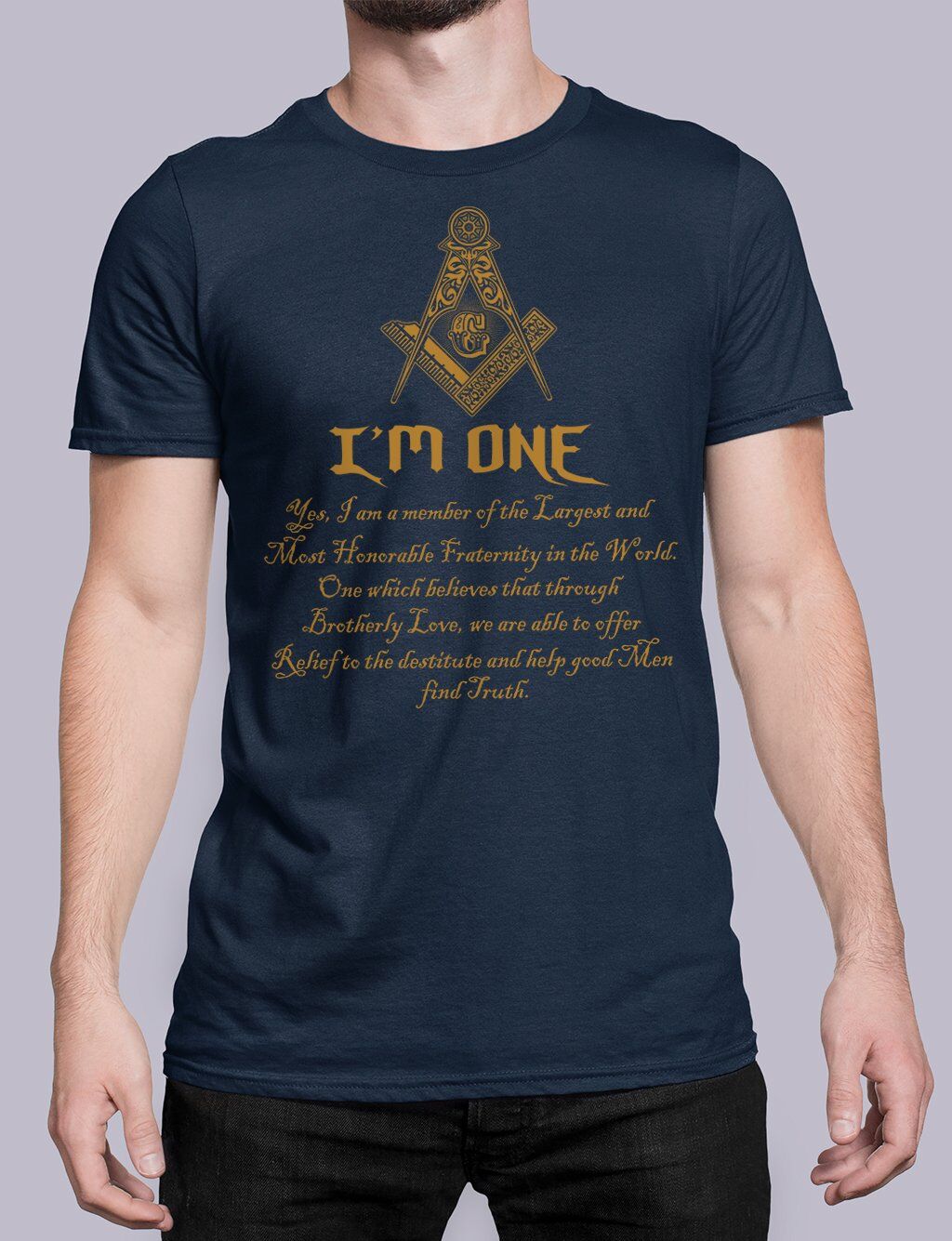 I Am One Masonic T-Shirt - Image 2