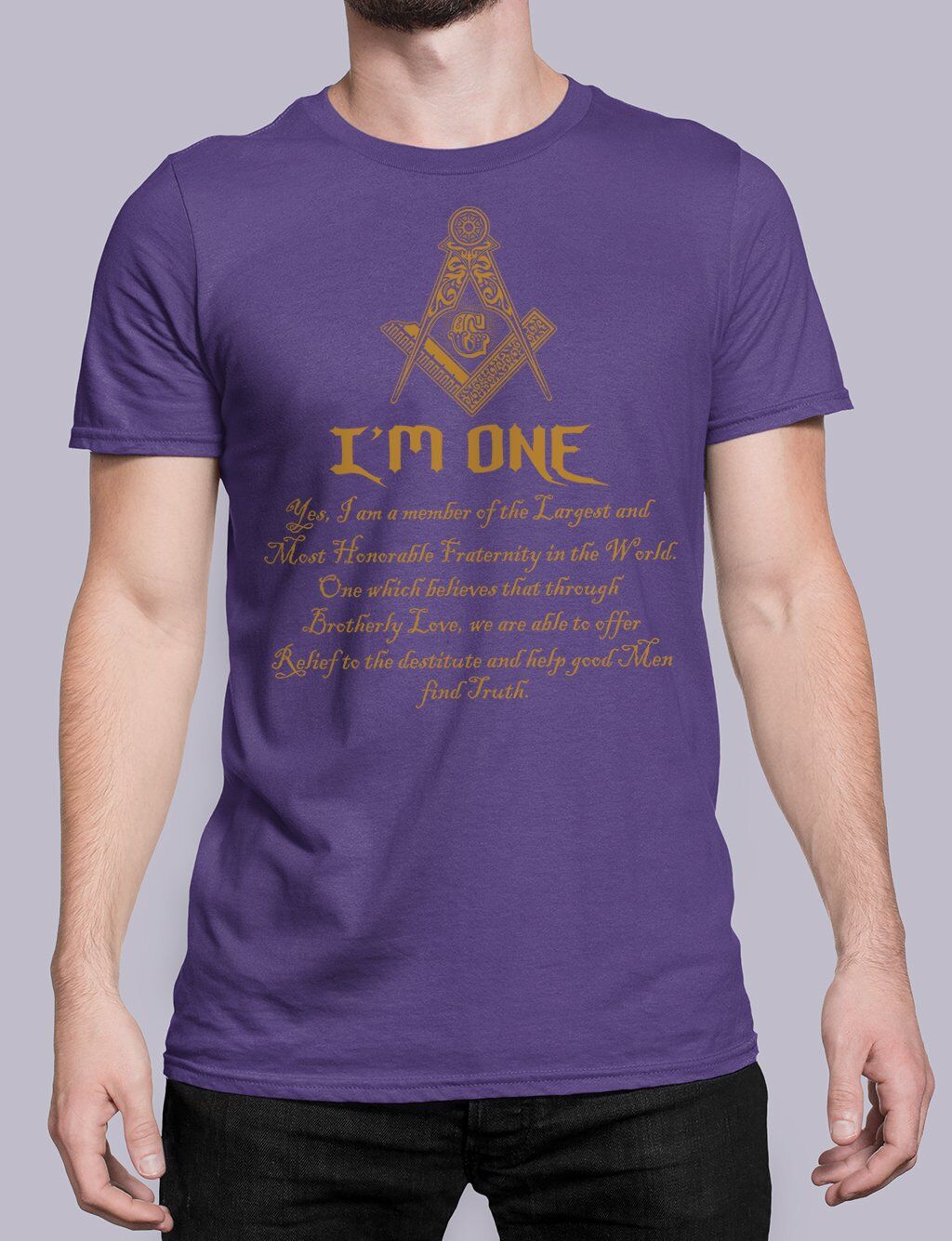 I Am One Masonic T-Shirt - Image 3